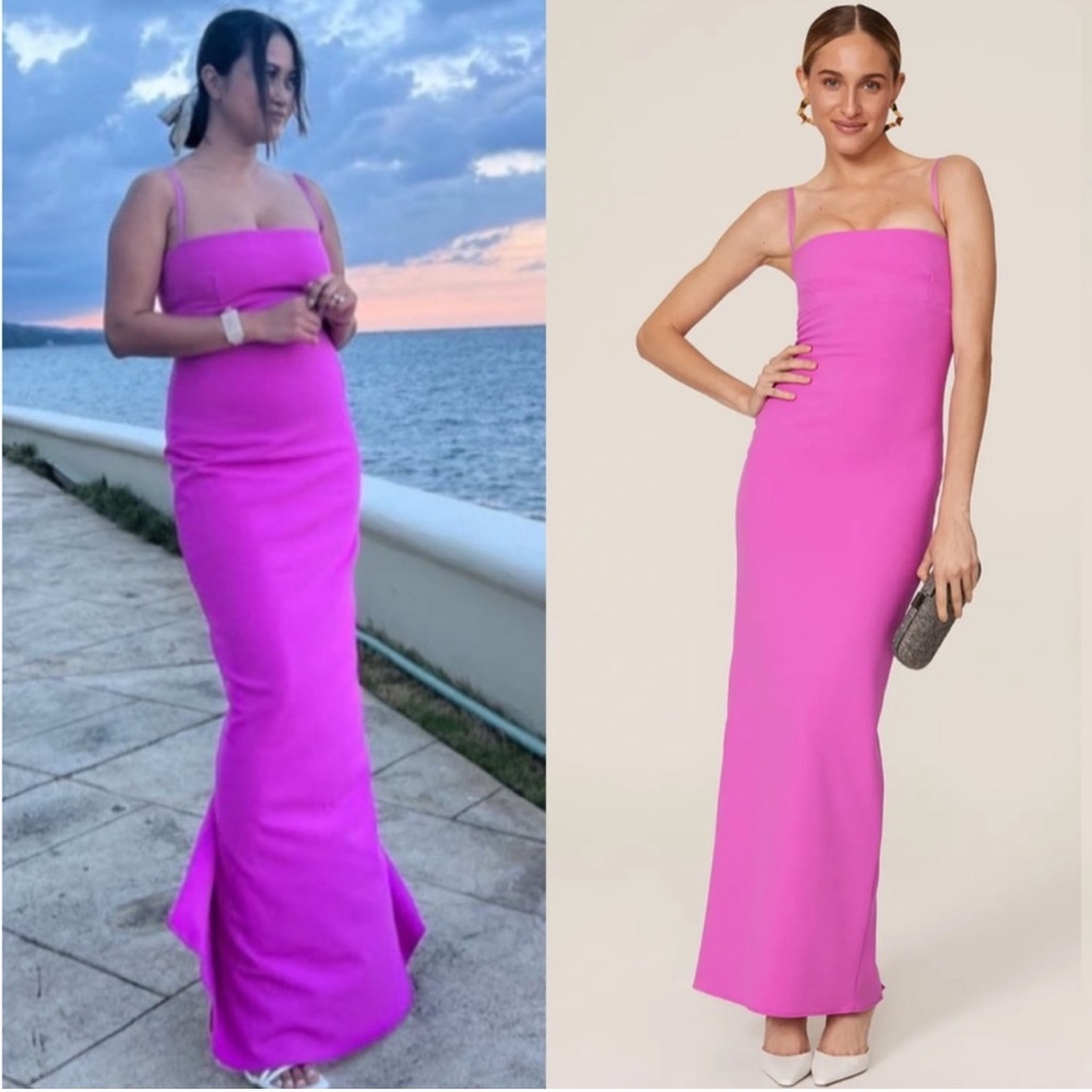 Solace London Pink Maxi Dress